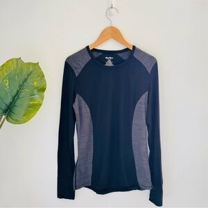 WIND RIVER | Black And Grey Athletic Long Sleeve Shirt Size Medium